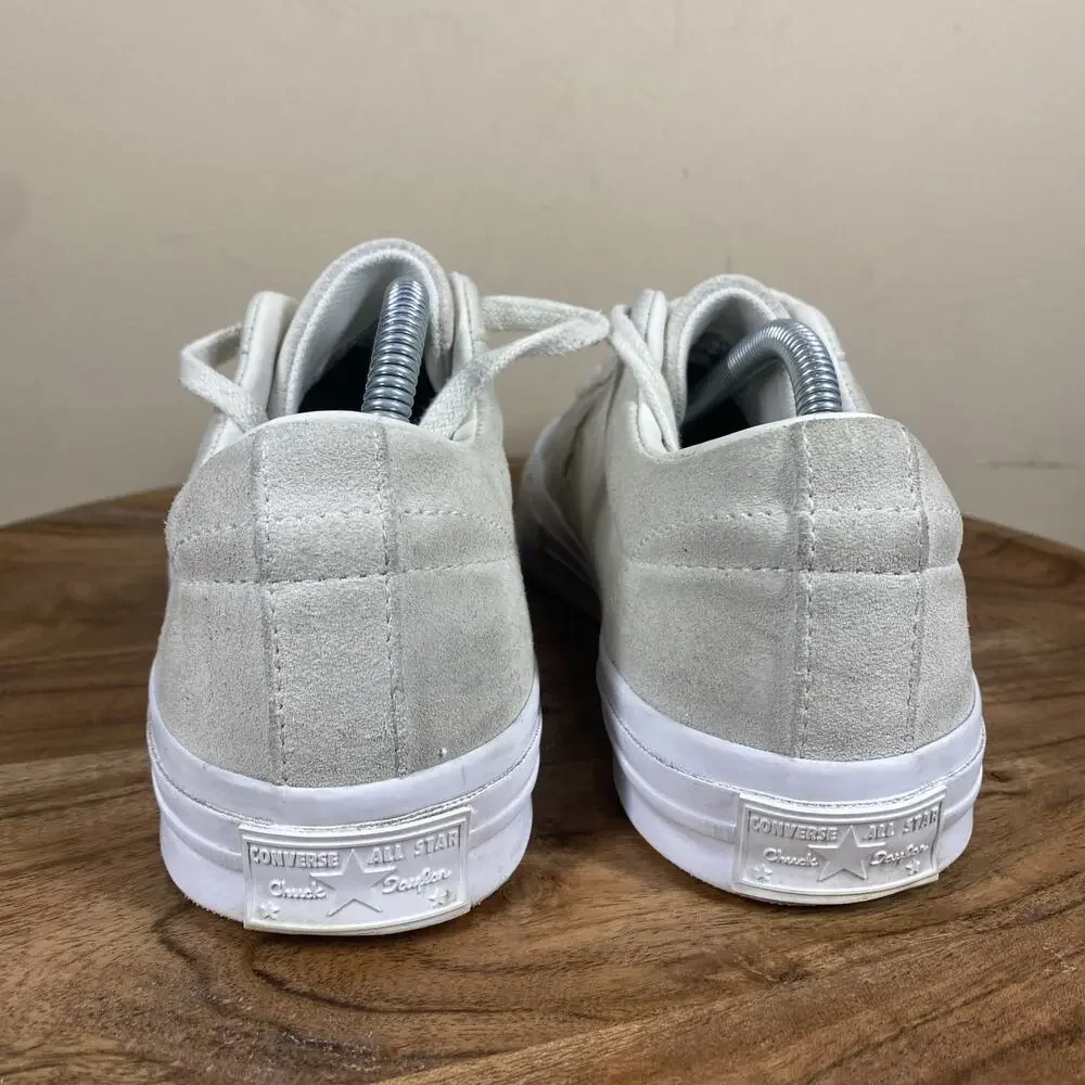 Converse One Star Suede Womens White Cream Size 7.5 Low Top Shoes